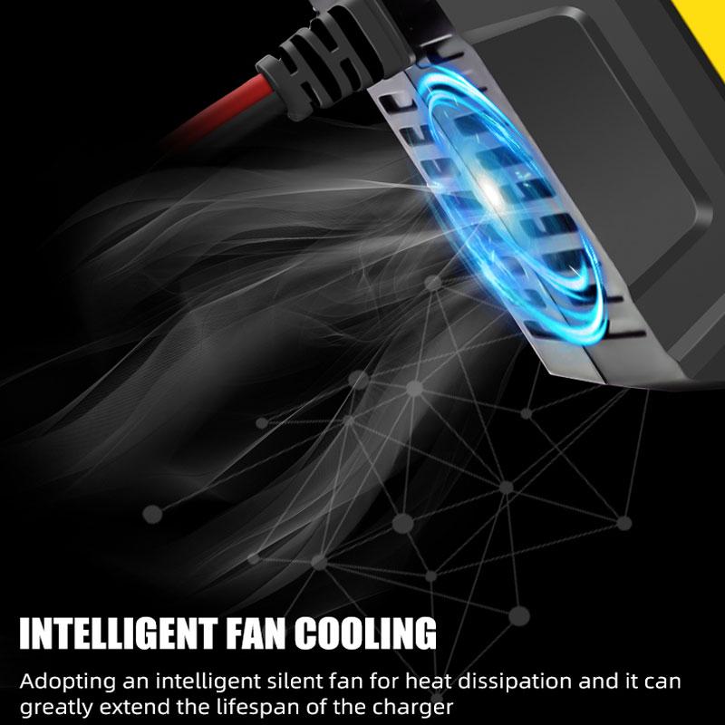 E-FAST Car Battery Charger Motorcycle Battery Charger 12V 6A Smart Charger Energy Charger