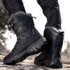 Autumn and winter outdoor high-top cotton shoes, hiking shoes, sports combat boots, wear-resistant desert trekking boots