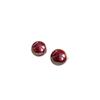 Retro Silver Needle Resin Round Earrings: Elegant, Versatile, Light Luxury Studs for Women