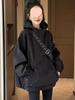 Women's Korean Style Casual Loose Windbreaker, Petite Niche Design