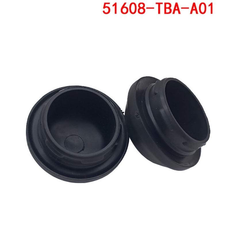 Rubber Front Shock Dust Cap Tower Top Nut Area Cover 51608-TBA-A01 for Routine Suspension Service, Press-Fit Repair Cover, Black Single Cap for Front