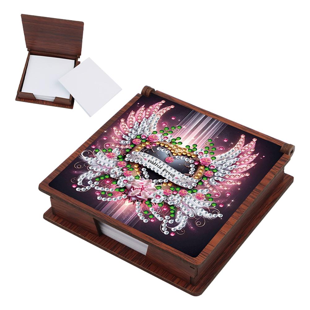 Holz 5D Diamant Malerei Set Notizbox Diamant Kunst Notizblock Box für Heim Büro Schulbedarf Weihnachtsgeschenke