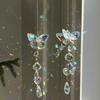 Faux Crystal Suncatcher Colorful Prism Butterfly/Dradonfly Window Hanging Ornament for Window Ceiling Garden Home Decor