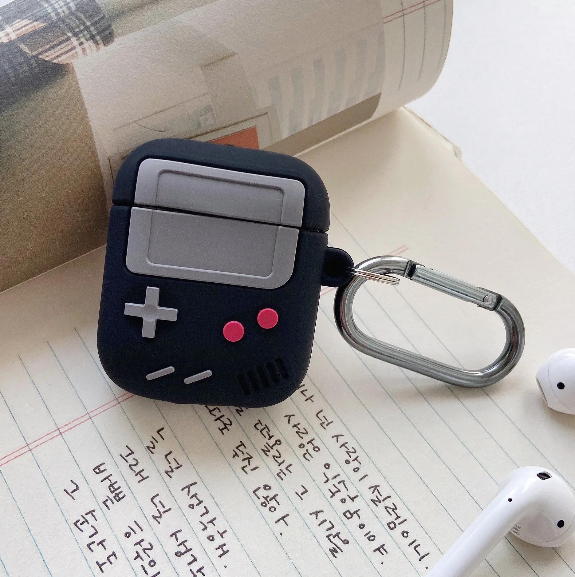 Mode Klassiek Retro Game Console Oortjehoesje Voor Airpods 4 1 2 3 Pro 2 Voor AirPods Pro 3 2 Gameboy Siliconen Hoofdtelefoonhoesjes For AirPods Pro 3