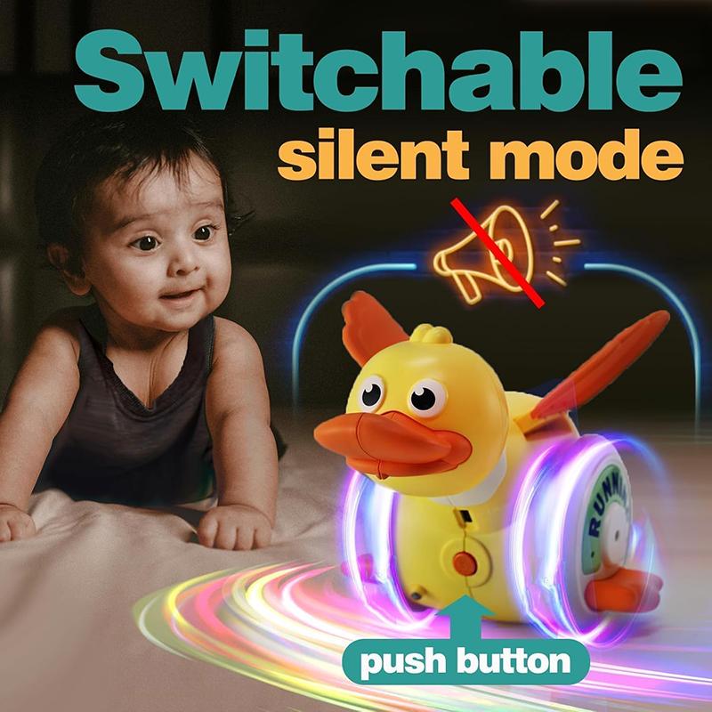 Baby Musical Duck Toys Dancing Walking Duck with Music Lights Baby Toy Crawling Toys Learning Toys for Toddler for Boys Girls