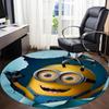 1pcMinion Office Round Area Rug, Indoor Mat Suitable For Office, Bedroom Living Room Home Decor, Room Deco,  Offic A0928110