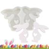 Easter Rabbit Silicone Mold Resin Casting Molds Non-stick Handmade Soap Moulds Creative Silicone Mold Art Crafts Tools For