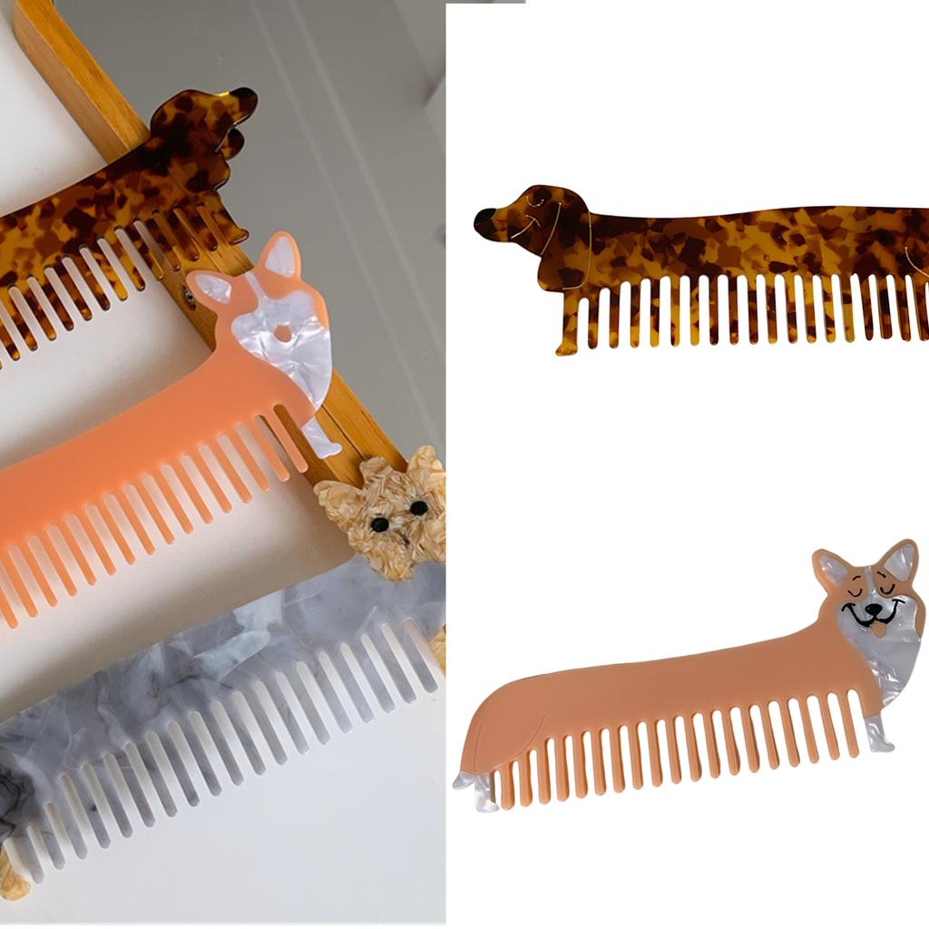 Einzigartiger tierinspirierter Haarkamm Natürliche Textur für glattes Styling Bequemer Griff Für den Heim- und Reisegebrauch