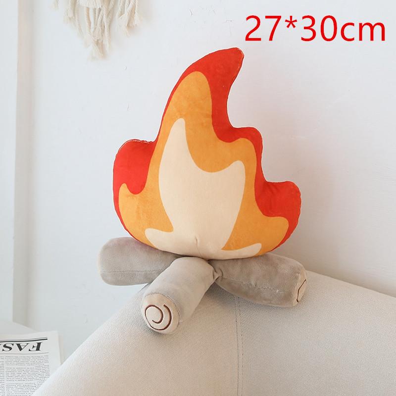 30cm/45cm Funny Simulation Bonfire Plush Toy Soft Stuffed Cartoon Fire Doll Living Room Floor Pillow Cushion Decor Gift