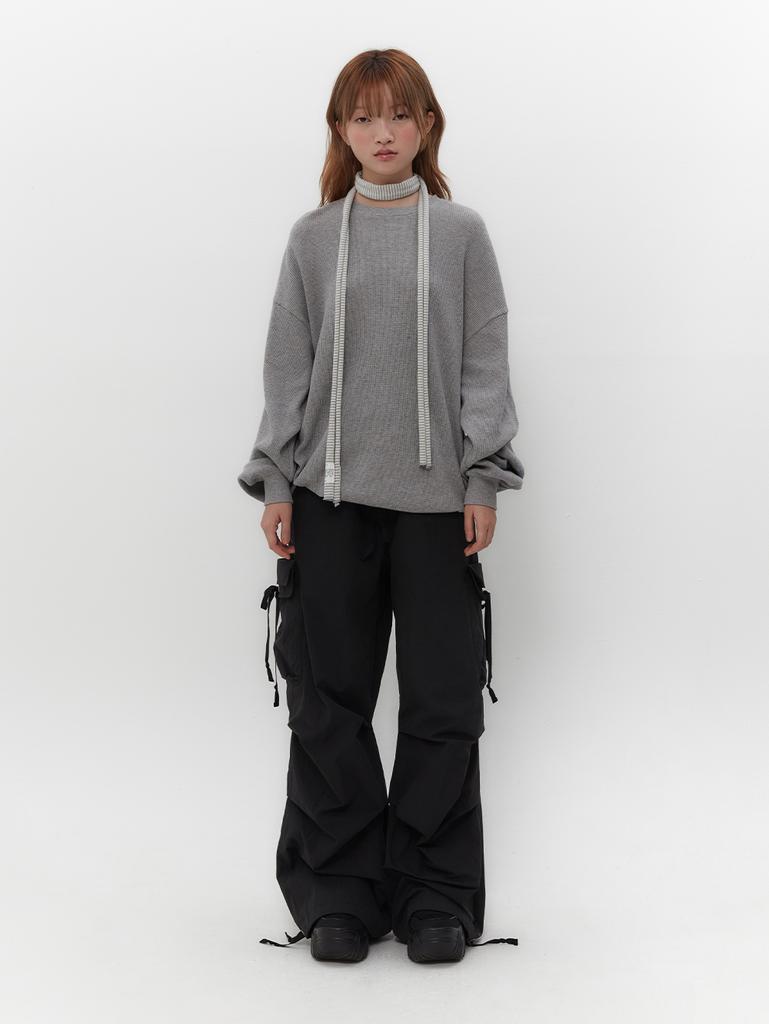 Tuomio Graphic Waffle Long Sleeves [Grey]