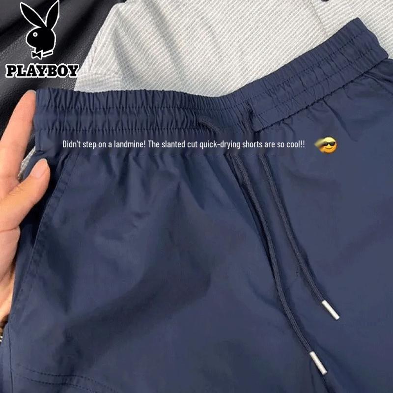 Playboy Men's Ice Silk Quick-Dry Casual Shorts
