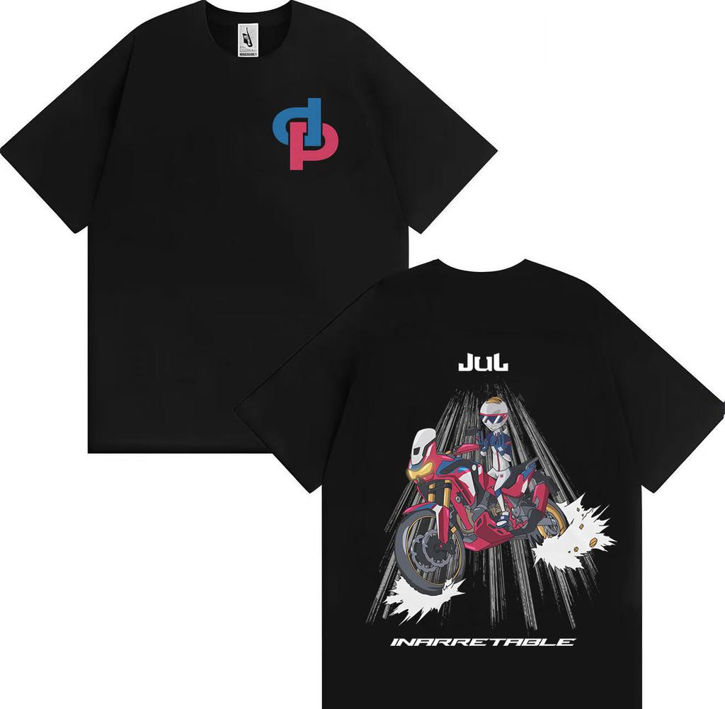 Rapper Jul New Album Graphic Print Loose Tshirt Man Woman Fashion Gothic Casual T Shirt Shortsleeved Cotton Oversized Cozy Tops