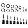 10 sztuk 10 rozmiarów Stal nierdzewna Rama Przelotki do wędzisk Zestaw zamienny Zestawy do naprawy oczek wędzisk z ceramicznymi pierścieniami
