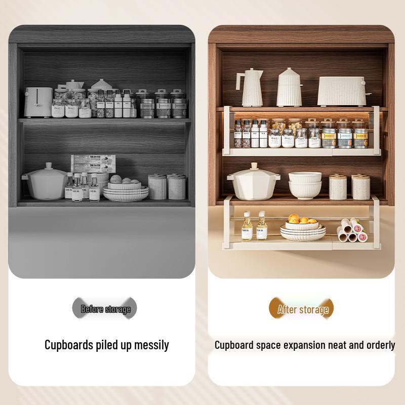 Multifunctional Kitchen Storage Rack for Paper, Film, and Utensils