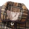 Women's Retro Plaid Lapel Coat