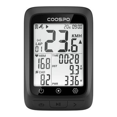 COOSPO Ciclo Bicicleta Bluetooth Cadência Velocidade IP67 Display Computador, GPS, Sem Fio, Velocímetro, Integrado 5.0 & Compatível com ANT+, & Sensor, À Prova d'Água,