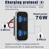 12/24V QC3.0 PD Car Charger Socket Quick Charge Dual USB Dual QC 3.0 Fast Charging Outlet Panel Adapter for Truck Camper Caravan