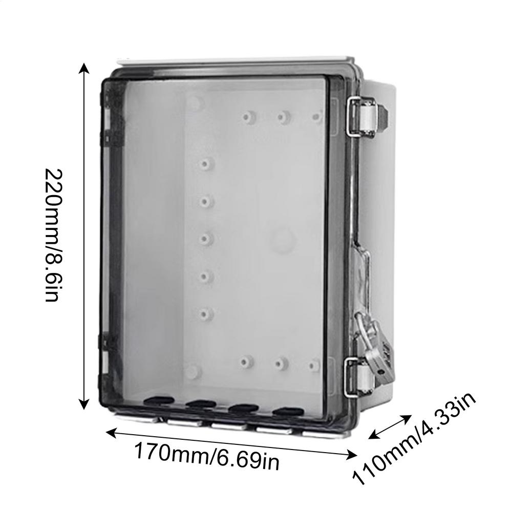Outdoor Socket Box Battery Car Charging Protection Cover Socket Board Waterproof Box Rainproof Protection Box with Lock