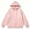 Unisex Slamble Print Loose Casual Zipper Hoodie
