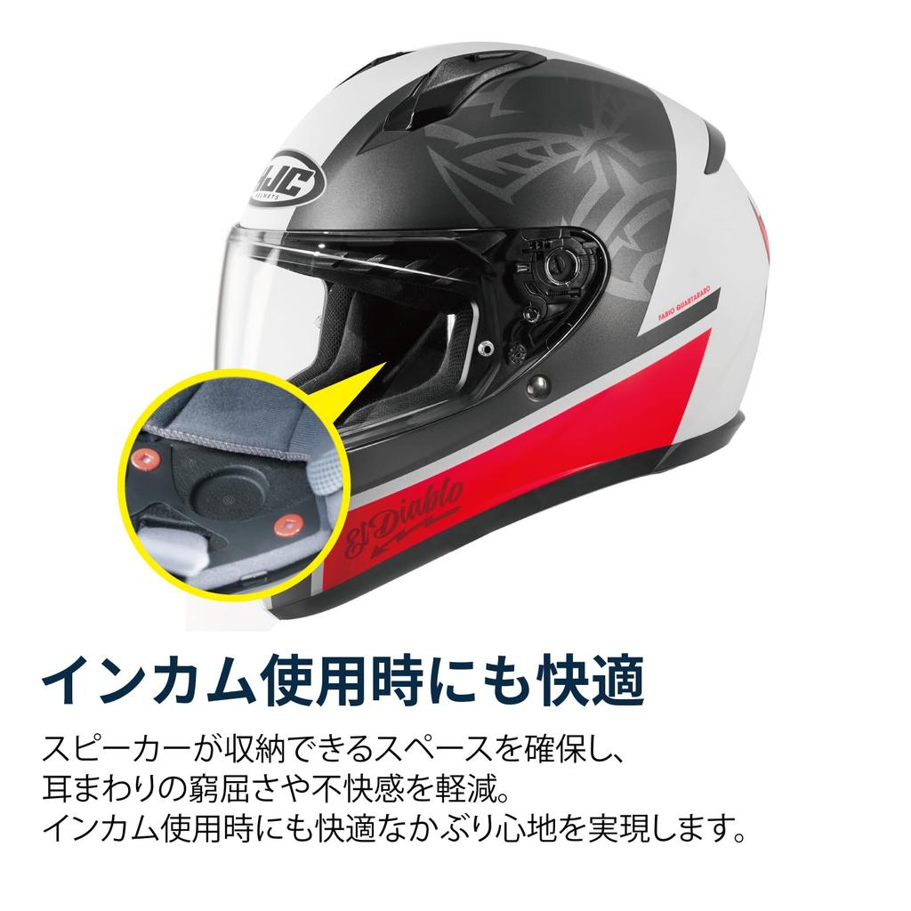 HJC HELMETS Motorcycle Helmet Full Face Ventilated Internal Removable C10 Quartararo HJH242 FABIO QUARTARARO M (57 - 58cm)