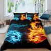 Microfiber Boxing Gloves Athlete Silhouette Queen King Take That Punch Boxing Duvet Cover Sports Games Theme Twin Bedding Set