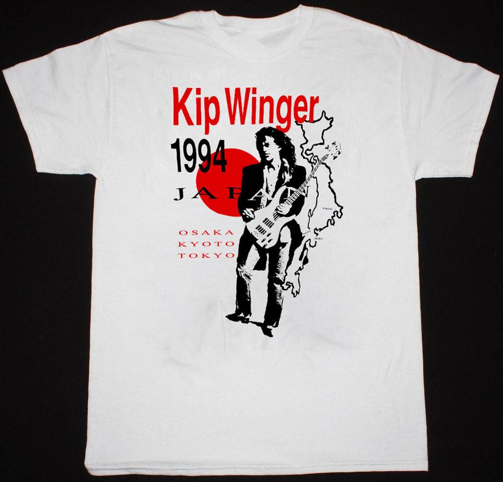 Kip Winger Tour Concert Gift Tee Cotton Unisex White Shirt Full Size AN094 Unisex T-Shirt S