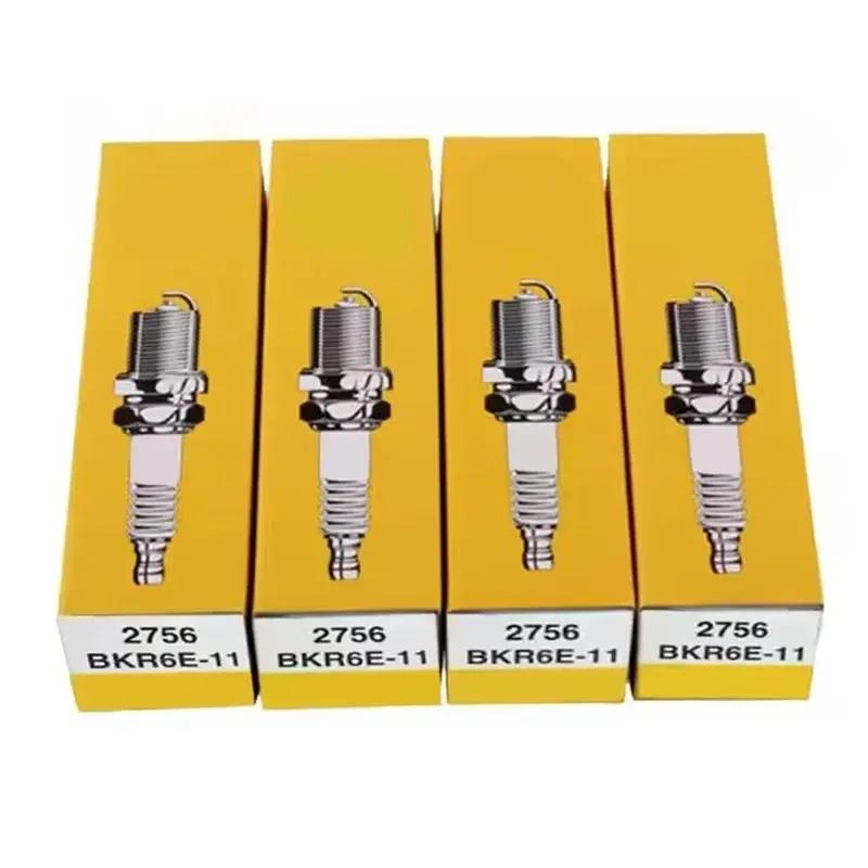 4/6pcs BKR6E-11 2756 Spark Plug For Nissan Altima Mitsubishi Sentra Suzuki Diamante Eclipse Galant Montero Daihatsu