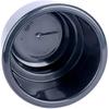 Amarine-Made (Set Of 5) Black Recessed Drop In Plastic Cup Drink Can Holder With Drain For Boat Car Marine Rv - Black