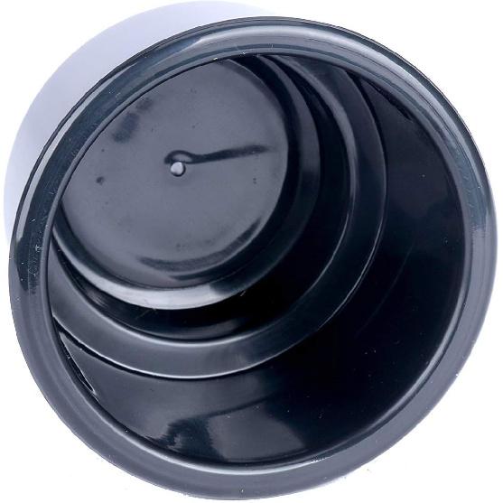 Amarine-Made (Set Of 5) Black Recessed Drop In Plastic Cup Drink Can Holder With Drain For Boat Car Marine Rv - Black