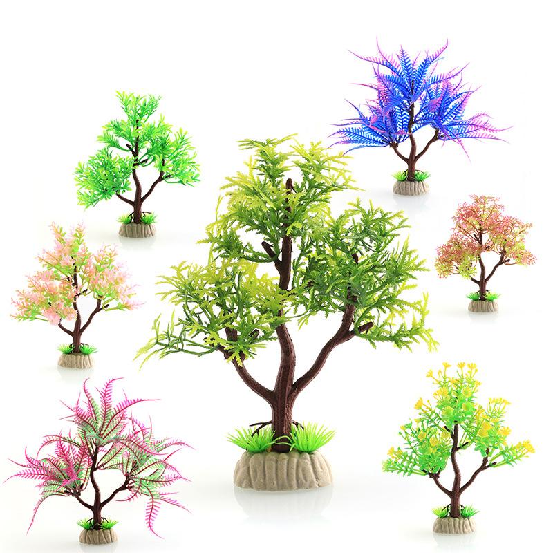 Simulated Fish Tank Landscape Decorations Diy Artificial Aquarium Decor Plants Aquatic Plant Grass Decoration Accessories