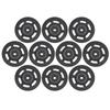 10Pcs/Set 95MM Universal Nylon Bearing Pulley Wheel Replacement Gym Fitness Equipment