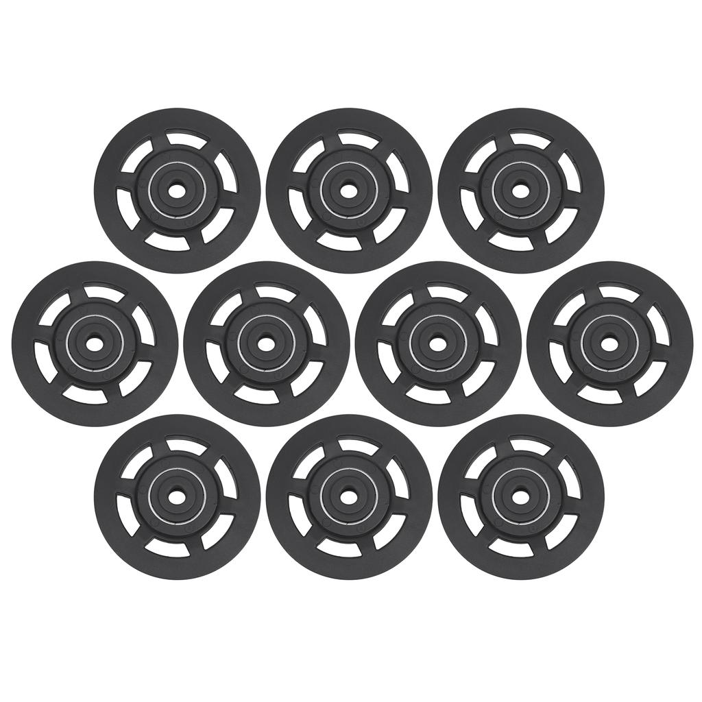 10Pcs/Set 95MM Universal Nylon Bearing Pulley Wheel Replacement Gym Fitness Equipment