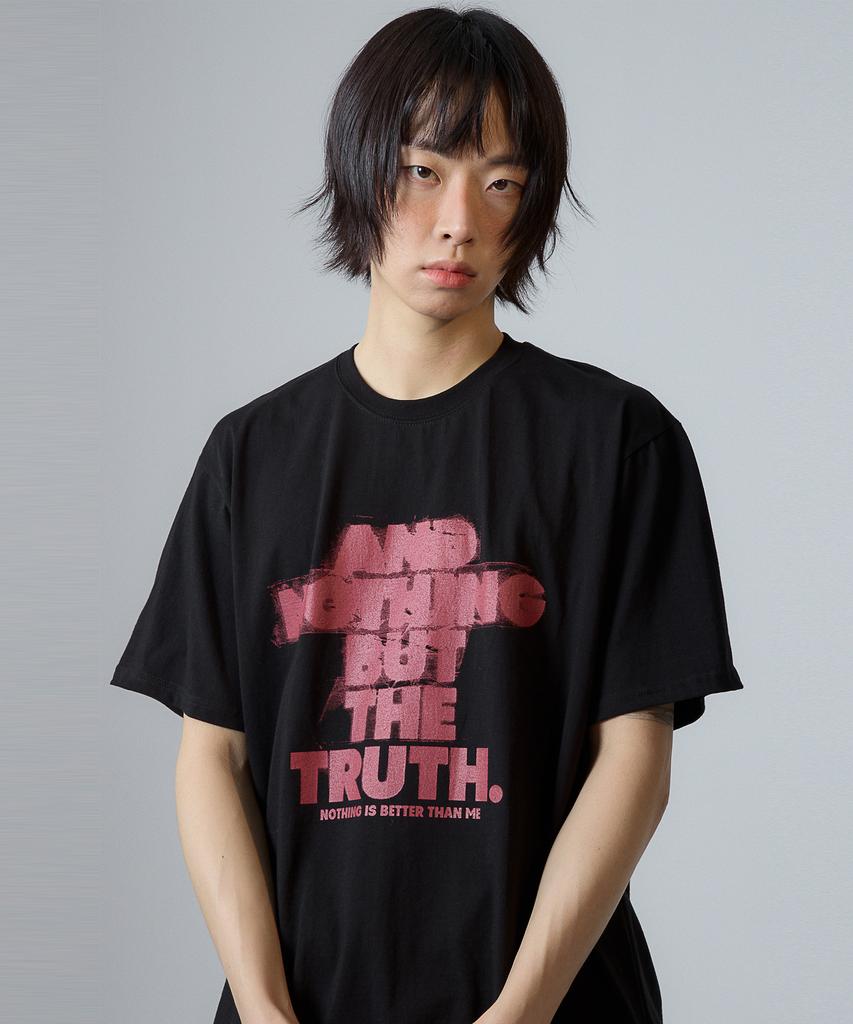 Nasttingijeubeleoldaenmi Scratch Lettering Tee_Black