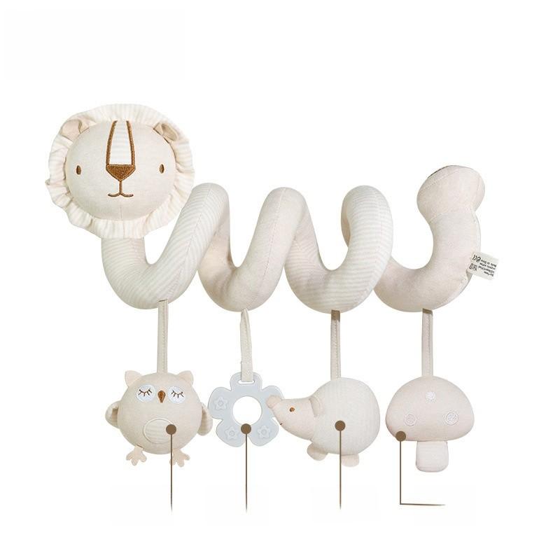 Baby Organic Cotton Bed Crib Mobile With Visual And Auditory Stimulation For Infant Development