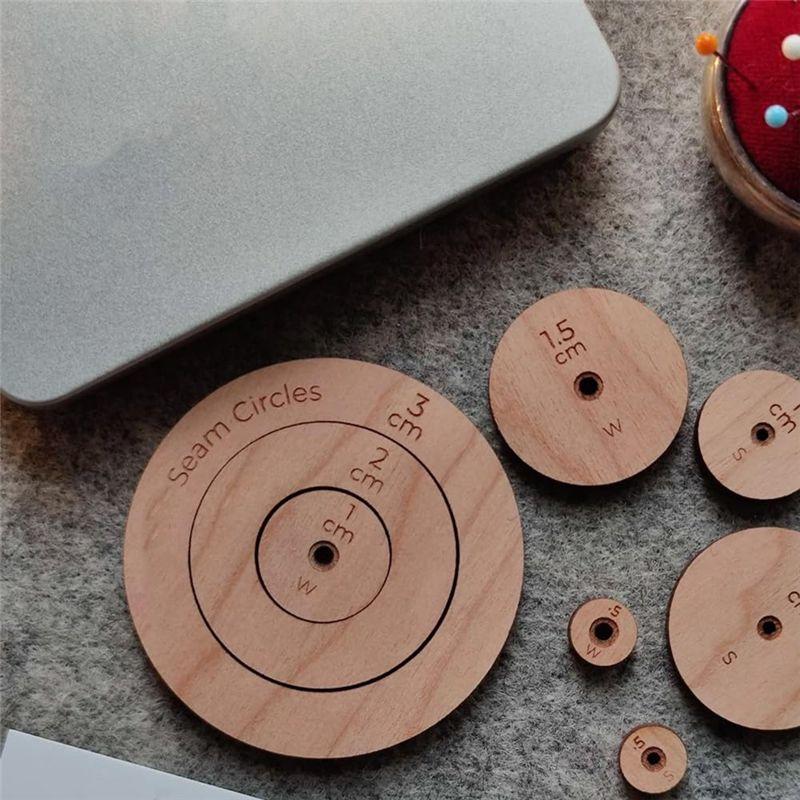 Aug. Jenerates Seam Circles, Wooden Circle Quilting Template, Circle Template Quilting Rulers And Template