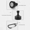 Camping Magnetic Hook Heavy Duty Aluminum Alloy Detachable Outdoor Canopy Camping Tent Canopy Lantern Light Kettle Hanging D-ring Buckle Hanger