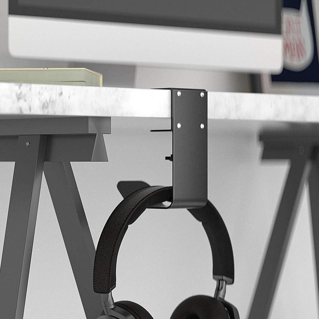 Cast-Iron Desk Hanger with Clamp Multi-Use Desktop Hanging