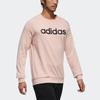 Adidas Neo Logo Print Crew Neck Pullover Sweatshirt Men Tops Pink DT8306