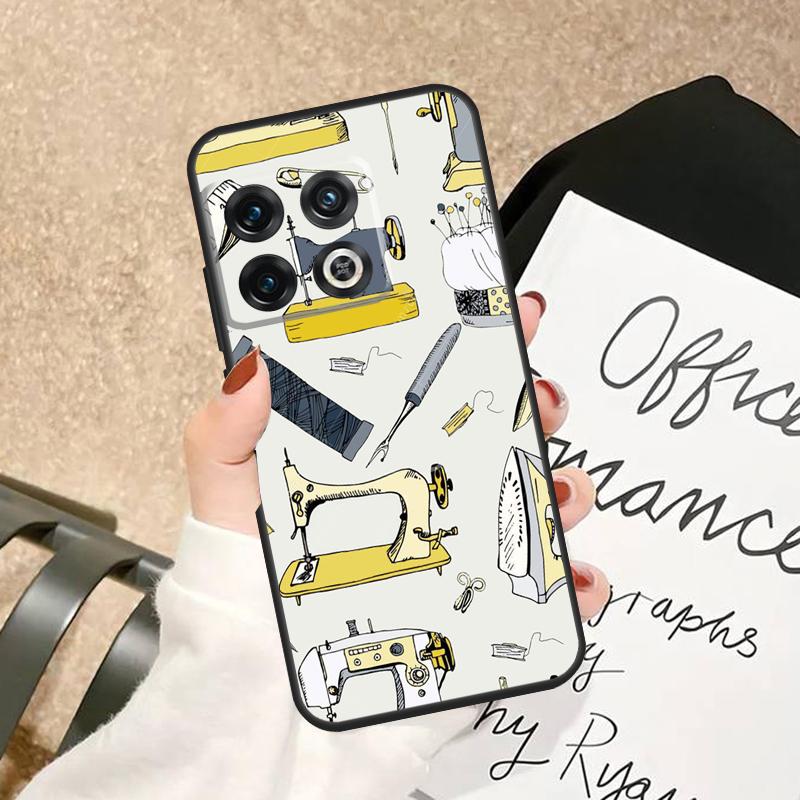 Sewing Scissors Buttons Case For OnePlus 15 15R 13 13R 13T 12 12R 11 10 Pro 8T 10T Nord 5 CE 2 3 4 Lite N20 N30 Cover