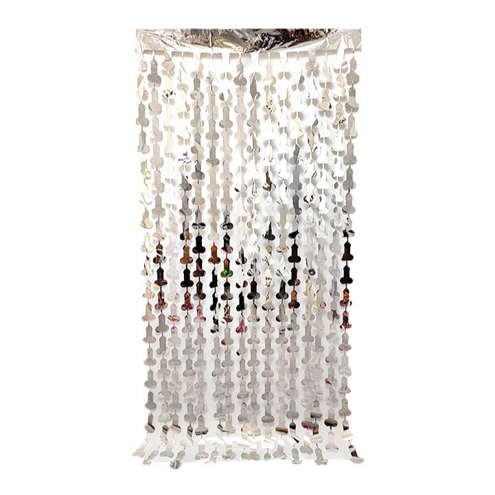 

1M 2M 3M 4M Рождественская вечеринка фон занавески радуга лазер металлик дождь фольга бахрома мишура занавеска свадьба день рождения Decoracion 1x2m