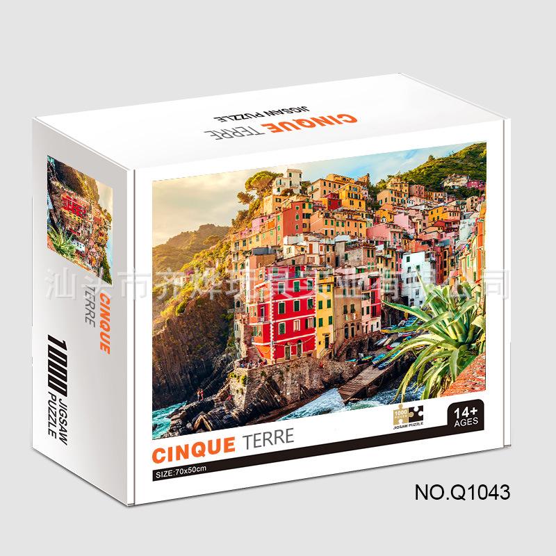 Qiwan 1000-Piece Animal & Landscape Jigsaw Puzzles for Adults & Kids