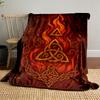 Flaming Celtic Symbols Blanket for All Seasons Blanket Lunch Break Throw Gift