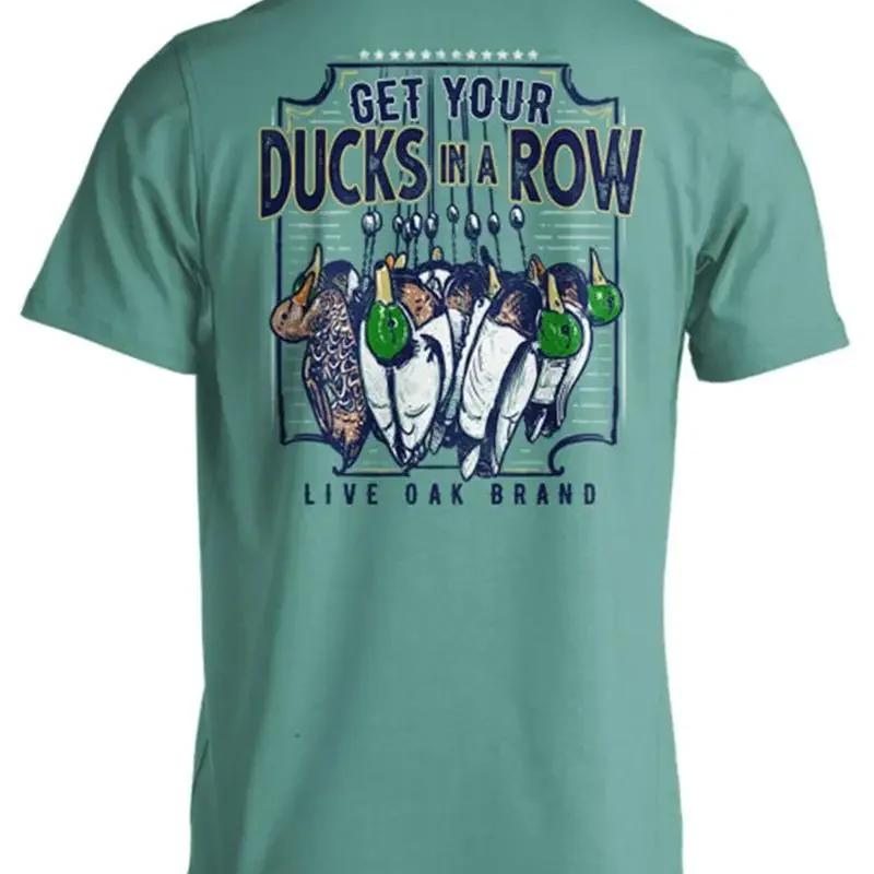 Live Oak Brand Ducks In A Row Pocket T shirt