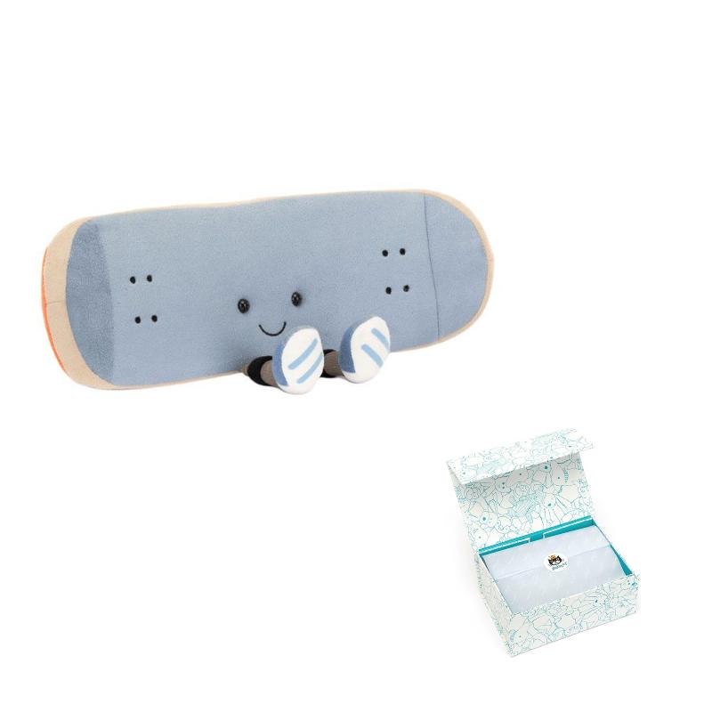 JELLYCAT Fun Sports Series Skateboard Soothing Doll Plush Doll 11cm high