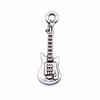 Musical Charms Multi Color Alloy Guitar Pendants For Music Themed Jewelry Making