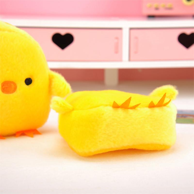 1Pcs Cute Little Yellow Chicken Coin Purse Soft Mini Cartoon Coin Purse