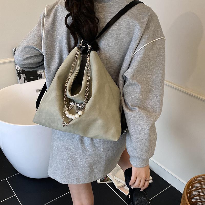 

Сумка через плечо может быть двойной сумкой через плечо, женская летняя новая сумка с бантом, повседневная сумка под мышкой, сумка-тоут, тренд бежевый