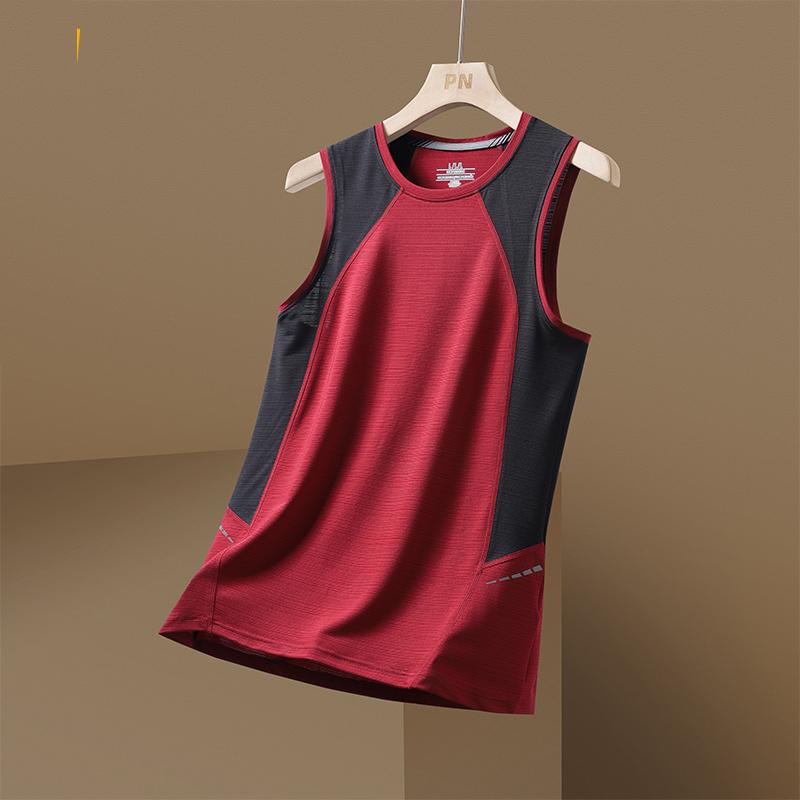 Simple Sports Running Tank Tops For Men Summer Casual Quick Dry 3D Printed Sleeveless Vest Loose Breathable Fitness Tees Tops