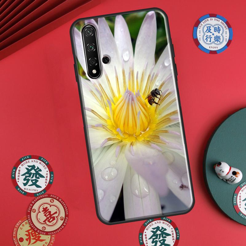 Lotus Flower For Huawei P30 P20 P40 Lite P60 Pro Nova 5T 12s 12i 11i Y90 Y70 Y60 Y61 Y91 Y72 9 10 SE Case