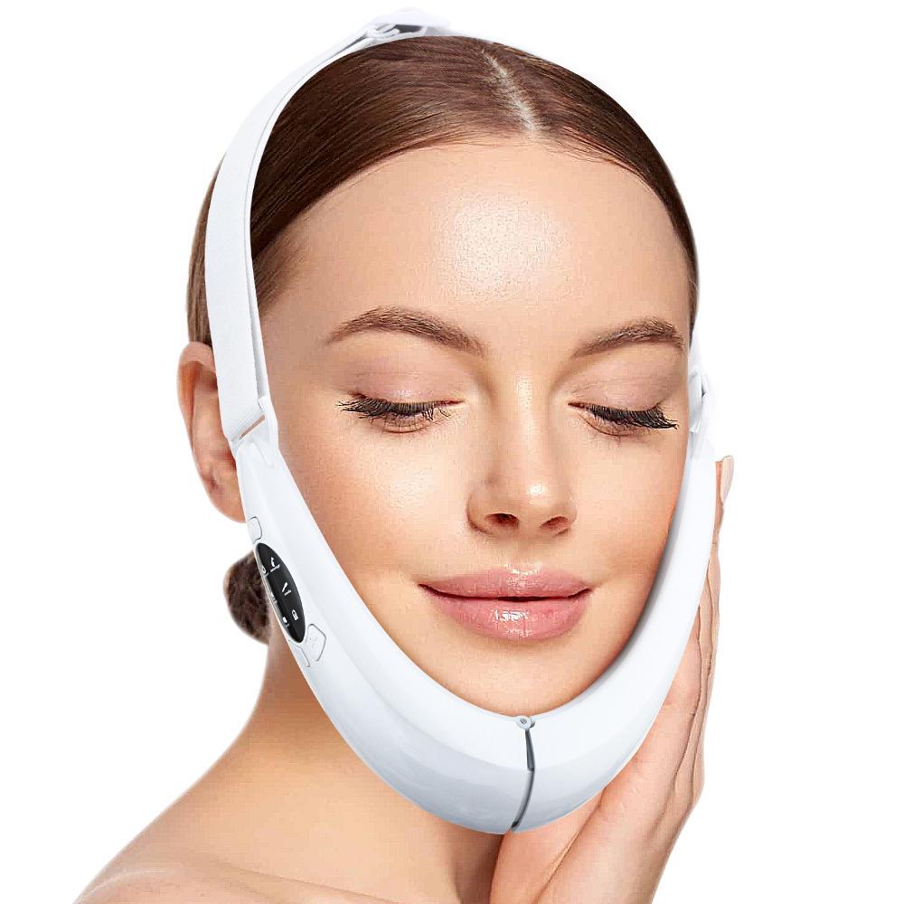 Smart EMS Vibration Massage Facial Slimming Device for Nasolabial Fold Shaping and Chin Contouring